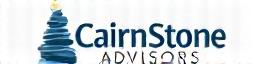 CairnStone Advisors Logo - A stylised cairn, representing guidance and stability, in shades of deep blue and teal.